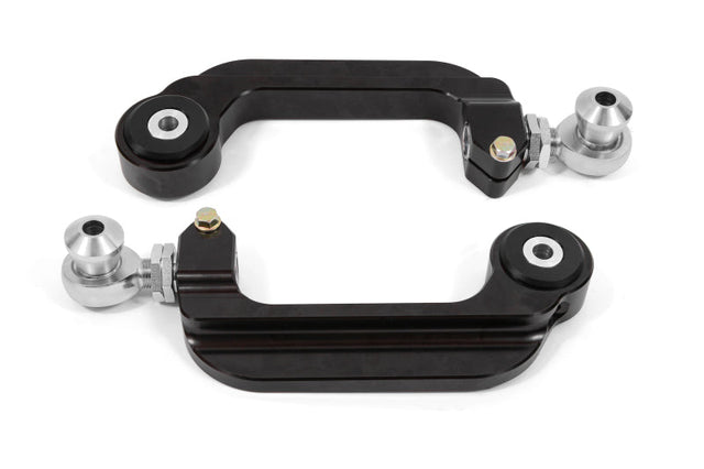 BMR 15-21 S550 Mustang Billet Aluminum Camber Links Adjustable (Delrin/Rod ends) - Black Anodized BMR Suspension Camber Kits  AXOPROS