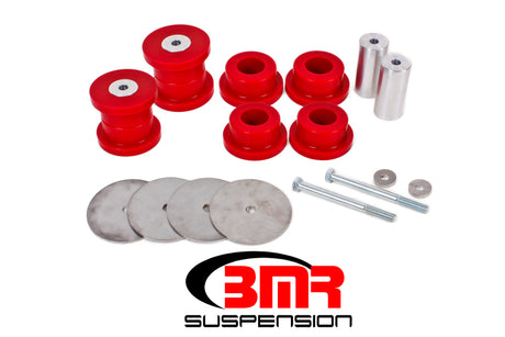 BMR 16-17 6th Gen Camaro Rear Cradle Bushing Kit (Polyurethane) - Red BMR Suspension Differential Bushings  AXOPROS