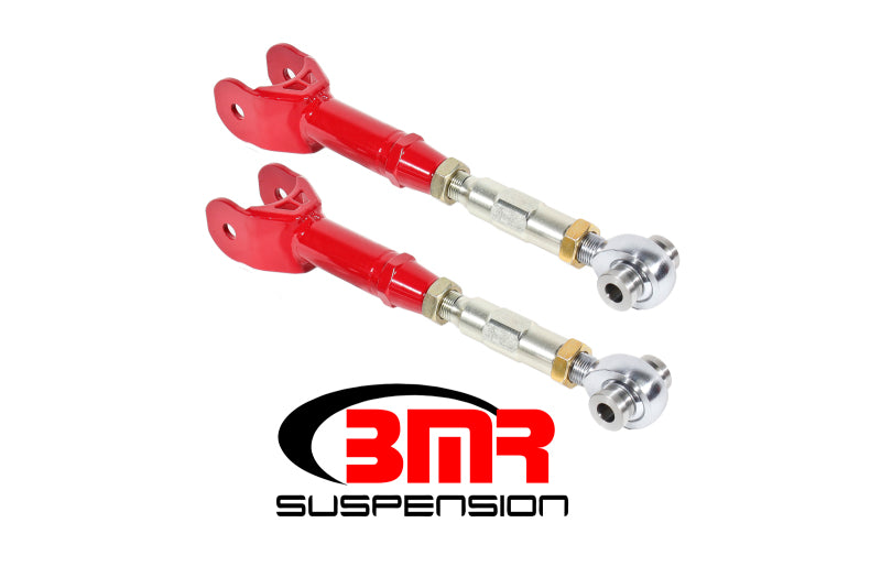 BMR 16-17 6th Gen Camaro Upper Trailing Arms w/ On-Car Adj. Rod Ends - Red BMR Suspension Suspension Arms & Components  AXOPROS