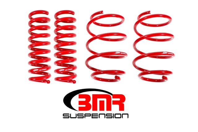 BMR 16-17 6th Gen Camaro V8 Performance Version Lowering Springs (Set Of 4) - Red BMR Suspension Lowering Springs  AXOPROS