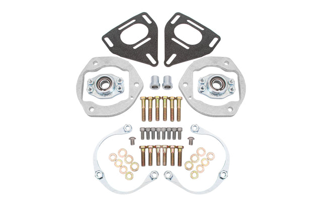 BMR 16-24 Chevy Camaro Caster Camber Plates - Black Hammertone BMR Suspension Shock Mounts & Camber Plates  AXOPROS