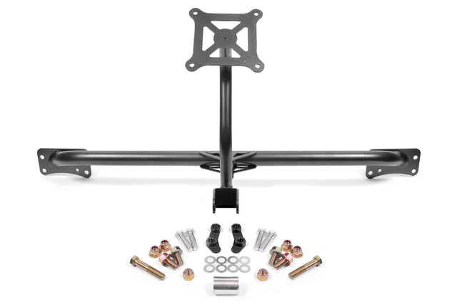BMR 2015-2019 Ford Mustang Bolt-On Parachute Mount - Black Hammertone BMR Suspension Brackets  AXOPROS