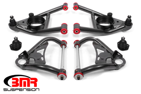 BMR 64-72 A-Body Upper And Lower A-Arm Kit - Black Hammertone BMR Suspension Control Arms  AXOPROS