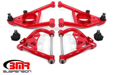 BMR 64-72 A-Body Upper And Lower A-Arm Kit - Red BMR Suspension Control Arms  AXOPROS