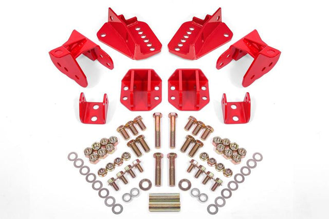 BMR 64-72 GM A-Body Rear Coilover Conversion Kit - Red BMR Suspension Coilover Components  AXOPROS