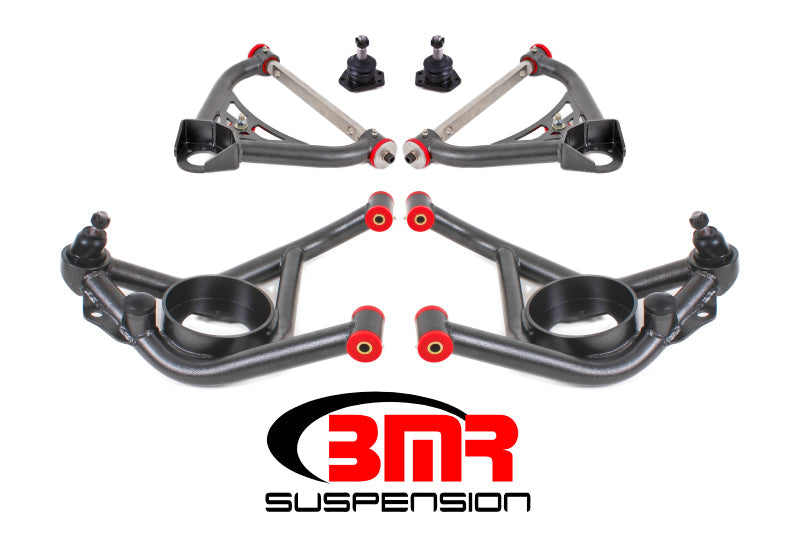 BMR 70-81 2nd Gen F-Body Upper And Lower A-Arm Kit - Black Hammertone BMR Suspension Control Arms  AXOPROS