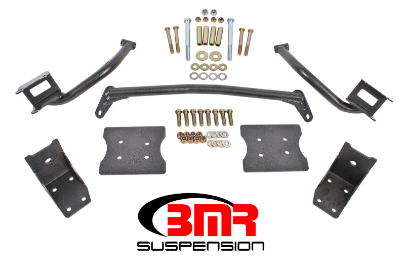 BMR 79-04 Fox Mustang Torque Box Reinforcement Plate Kit(TBR005H And TBR003H) - Black Hammertone BMR Suspension Diff Braces  AXOPROS