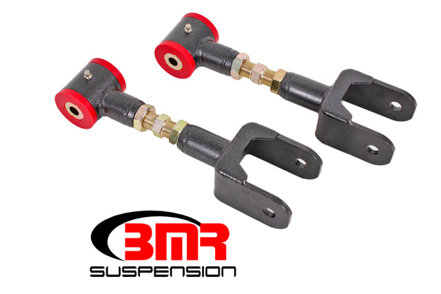 BMR 79-04 Fox Mustang Upper Control Arms On-Car Adj. (Polyurethane) - Black Hammertone BMR Suspension Control Arms  AXOPROS