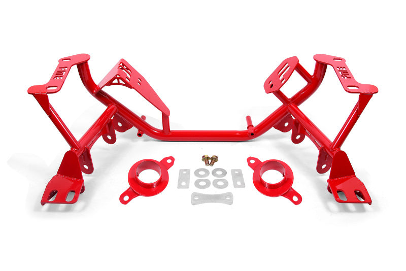 BMR 79-95 Ford Mustang K-Member Standard Version w/Spring Perches - Red BMR Suspension Crossmembers  AXOPROS