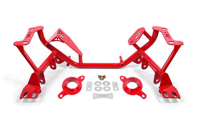 BMR 79-95 Ford Mustang K-Member Standard Version w/Spring Perches - Red BMR Suspension Crossmembers  AXOPROS