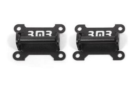 BMR 98-02 Chevrolet Camaro Motor Mount Kit (Solid Steel) - Black Hammertone BMR Suspension Engine Mounts  AXOPROS