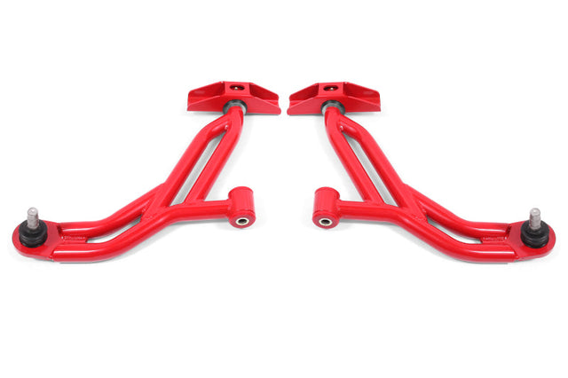 BMR Suspension 05-14 Ford Mustang Lower A-Arms - Red - Non-Adjustable BMR Suspension Control Arms  AXOPROS