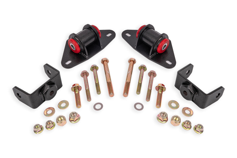 BMR Suspension 14-19 Chevrolet Corvette Motor Mount Kit - Black Hammertone BMR Suspension Engine Mounts  AXOPROS