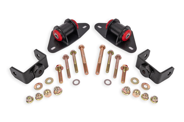 BMR Suspension 14-19 Chevrolet Corvette Motor Mount Kit - Black Hammertone BMR Suspension Engine Mounts  AXOPROS