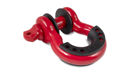 Body Armor 4x4 3/4in Red D-Ring with Black Isolators Single Body Armor 4x4 Tow Hooks  AXOPROS