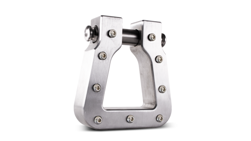 Body Armor 4x4 Mega D-Ring Machined Silver Single Body Armor 4x4 Tow Hooks  AXOPROS