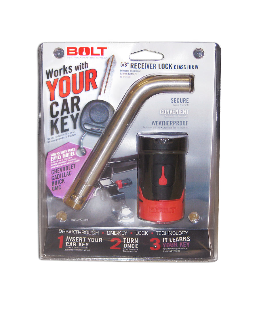 BOLT 5/8In. Receiver Lock GM Early Model (GM-A) BOLT Trailer Hitch Lock  AXOPROS