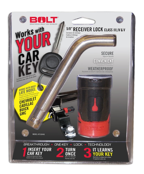 BOLT 5/8In. Receiver Lock GM Late Model (GM-B) BOLT Trailer Hitch Lock  AXOPROS