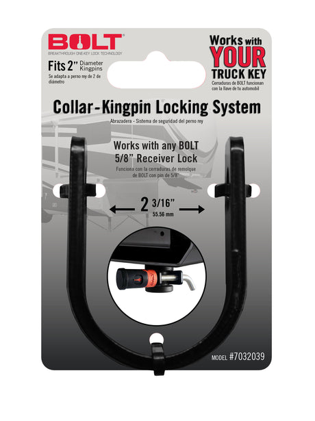 BOLT Collar - Kingpin Locking System BOLT Trailer Hitch Coupler Lock  AXOPROS