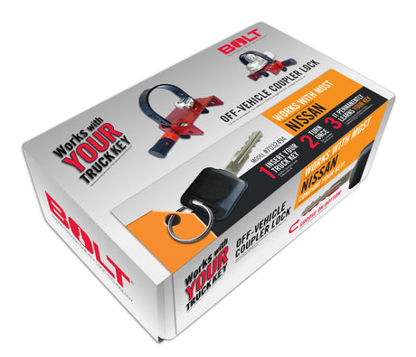 BOLT Off-Vehicle Coupler Lock Nissan BOLT Trailer Hitch Coupler Lock  AXOPROS