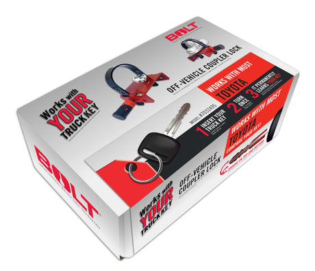 BOLT Off-Vehicle Coupler Lock Toyota BOLT Trailer Hitch Coupler Lock  AXOPROS