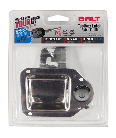BOLT Toolbox Latch Ford Side Cut BOLT Truck Tool Box Lock and Key  AXOPROS
