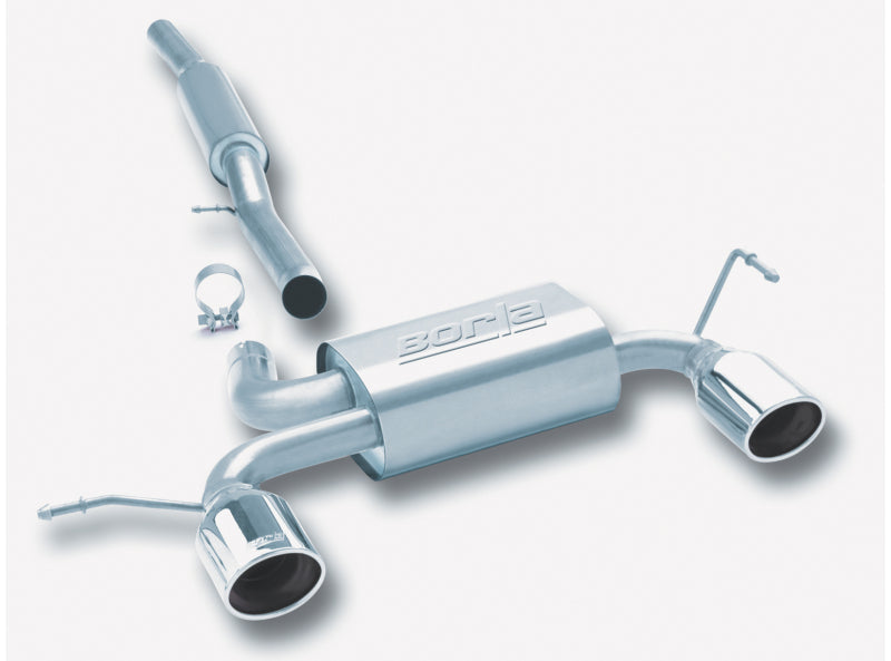 Borla 01-06 Audi TT Quattro 1.8T 225HP MT AWD 2dr Single Split Rear Exit SS Catback Exhaust Borla Catback  AXOPROS