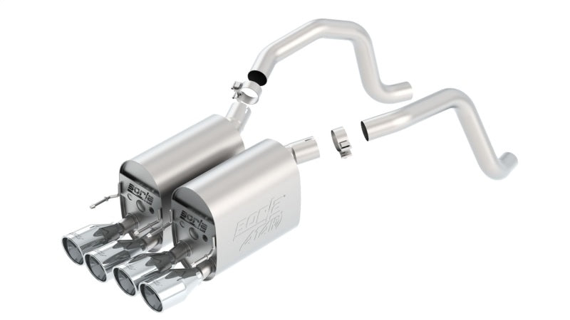 Borla 05-08 Chevrolet Corvette Coupe/Conv 6.0L/6.2L 8cyl Aggressive ATAK Exhaust (rear section only) Borla Catback  AXOPROS