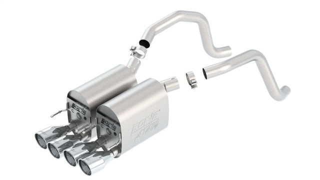 Borla 05-08 Chevrolet Corvette Coupe/Conv 6.0L/6.2L 8cyl Aggressive ATAK Exhaust (rear section only) Borla Catback  AXOPROS