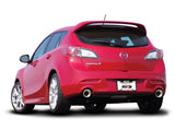 Borla 10-13 Mazda 3/Mazdaspeed 3 2.5L/2.3L Turbo FEW MT Hatchback SS Exhaust (rear section only) Borla Axle Back  AXOPROS