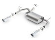 Borla 12-16 Jeep Wrangler 3.6L AT/MT 4WD Single Split Rr Exit Touring Exhaust (rear section only) Borla Axle Back  AXOPROS