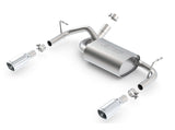 Borla 12-16 Jeep Wrangler 3.6L AT/MT 4WD Single Split Rr Exit Touring Exhaust (rear section only) Borla Axle Back  AXOPROS