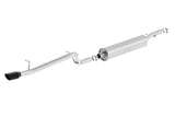 Borla 12-16 Jeep Wrangler V6 4WD Dirt Sport Cat-Back 2.5in Single Square Rolled Angle Cut Rear Borla Catback  AXOPROS