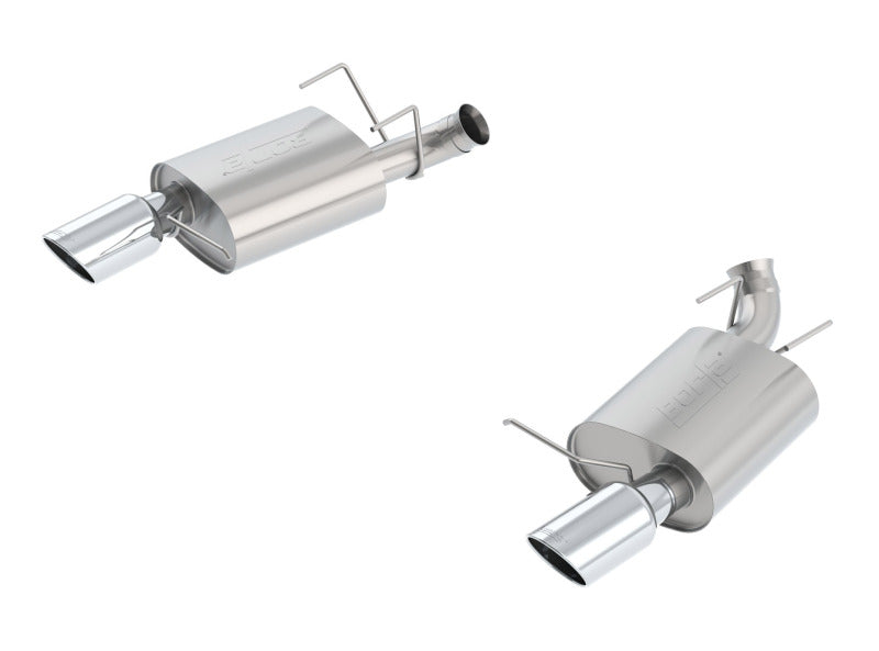 Borla 13-14 Mustang GT/Boss 302 5.0L V8 RWD Single Split Rr Exit S-Type Exhaust (rear section only) Borla Axle Back  AXOPROS