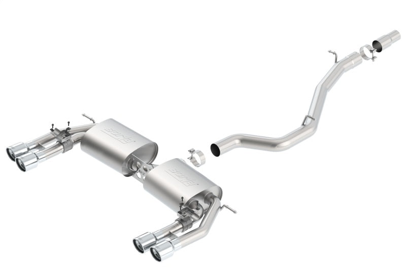 Borla 13-15 Audi S3 S-Type Dual Round Rolled Catback Exhaust Borla Catback  AXOPROS