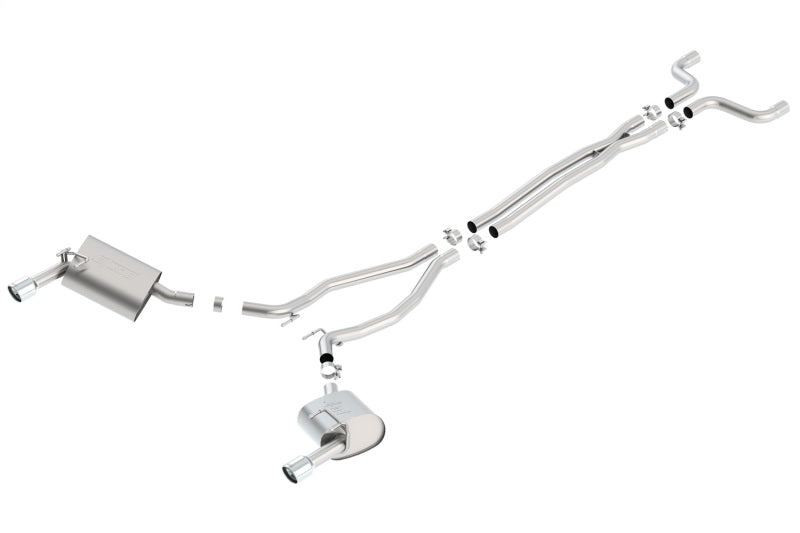 Borla 14-15 Camaro 3.6L V6 Single Split Rear Exit Touring Catback Exhaust Borla Catback  AXOPROS