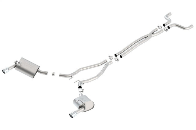 Borla 14-15 Camaro 3.6L V6 Single Split Rear Exit Touring Catback Exhaust Borla Catback  AXOPROS