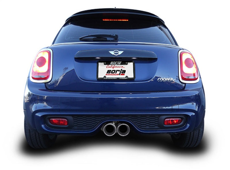 Borla 14-15 Mini Cooper S F56 2.0L Turbo AT/MT FWD 2DR 2.5in S-Type Rear Section Exhaust 4in Tips Borla Axle Back  AXOPROS