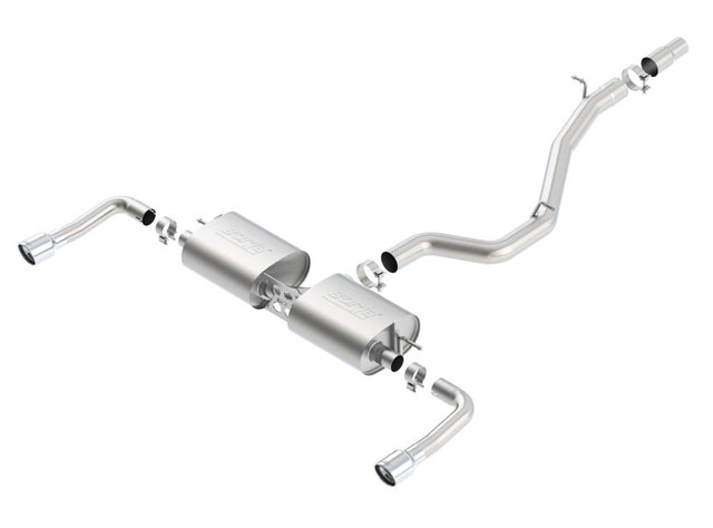 Borla 14-16 Audi A3 Quattro 2.0L Turbo AT/MT RWD 4DR S-Type Cat-Back Exhaust Single Split Rear Exit Borla Catback  AXOPROS