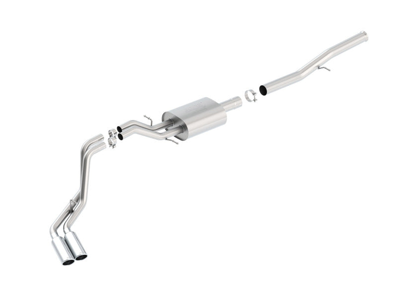 Borla 14 Silv/Sierra 1500 EC Std/CC Short 143.5in WB ATAK Dual Rolled Side Exit Cat-Back Exhaust Borla Catback  AXOPROS