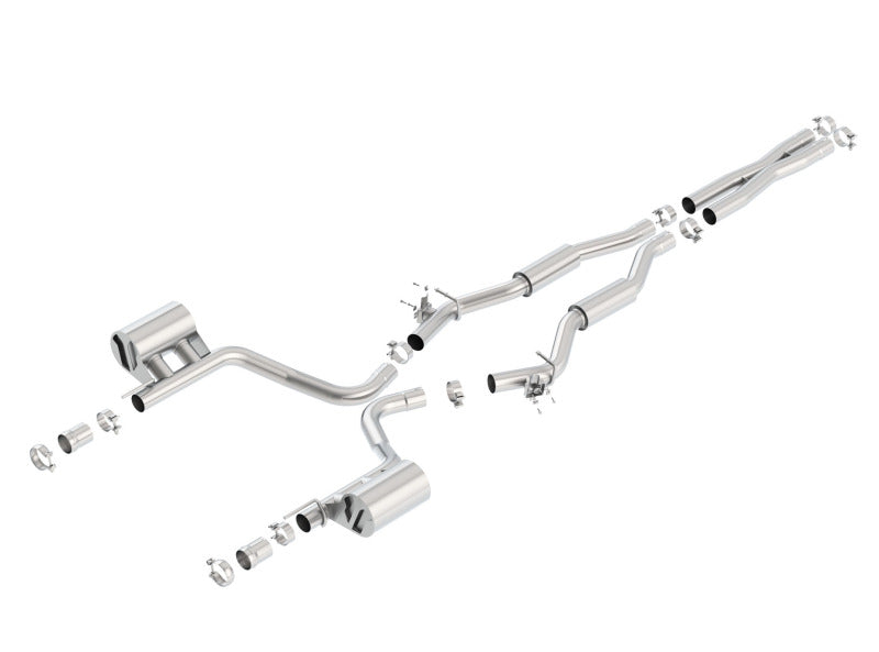 Borla 15-16 Dodge Challenger SRT 392 S-Type Catback Exhaust Single Split Rear Exit (No Tip) Borla Catback  AXOPROS