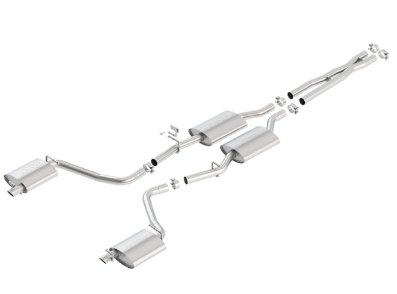 Borla 15-16 Dodge Charger 3.6L V6 S-Type Cat Back Exhaust (Uses Factory Valence) Borla Catback  AXOPROS