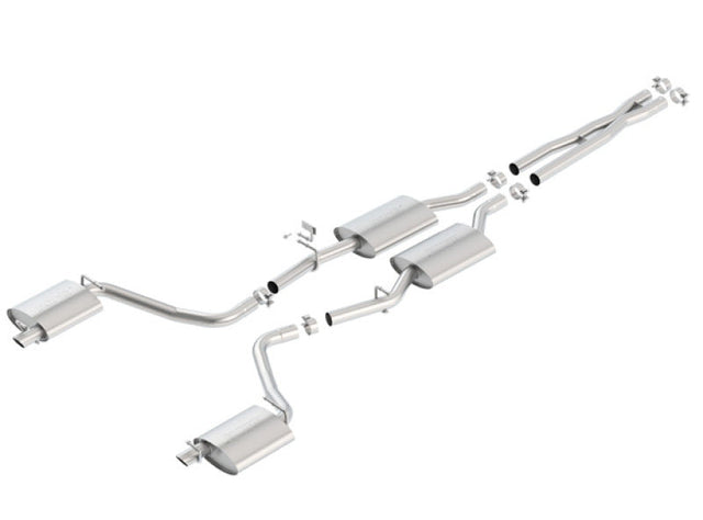 Borla 15-16 Dodge Charger 3.6L V6 S-Type Cat Back Exhaust (Uses Factory Valence) Borla Catback  AXOPROS