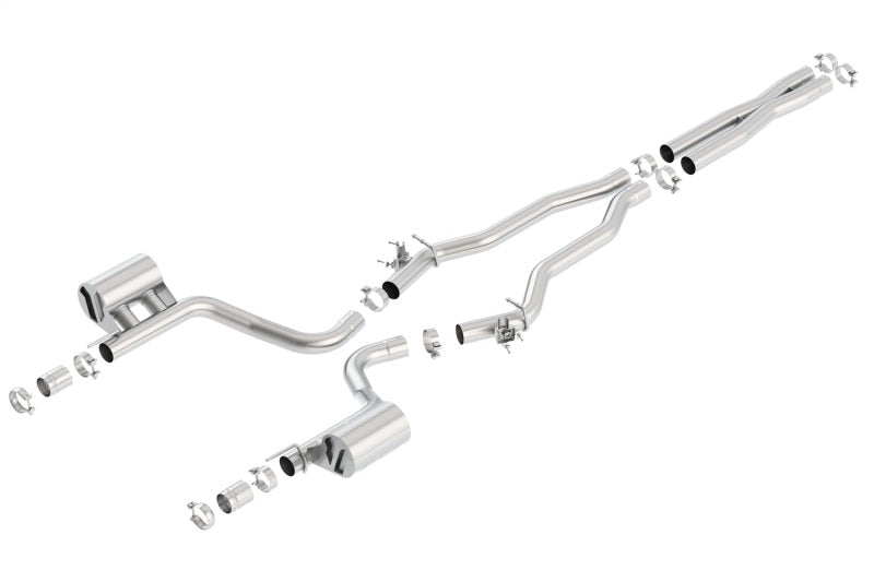 Borla 15-16 Dodge Charger Hellcat 6.2L V8 ATAK Catback Exhaust w/ Valves No Tips Factory Valance Borla Catback  AXOPROS