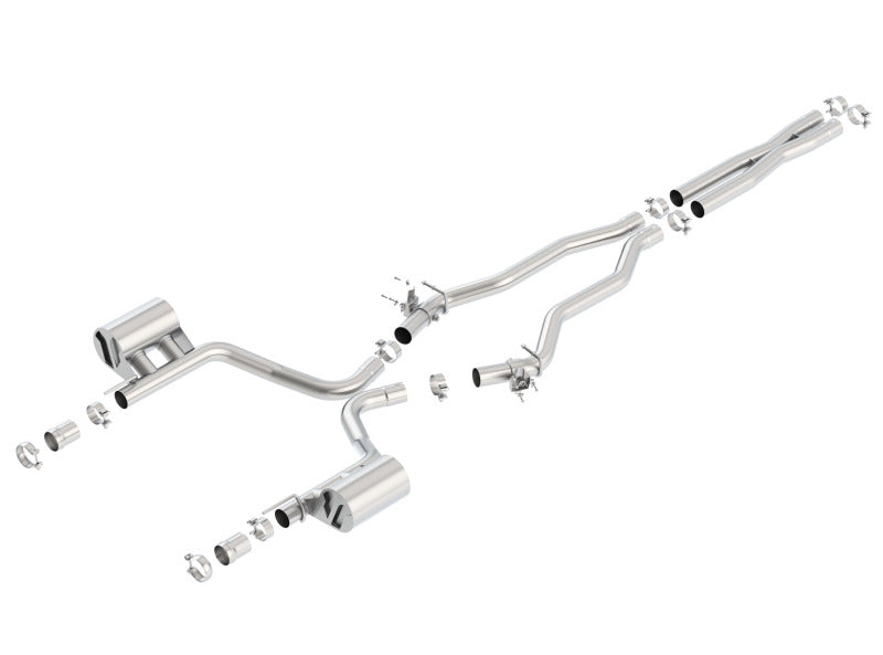 Borla 15-16 Dodge Charger SRT 392 6.4L No Tip Single Split Rear Exit ATAK w/ Valves Exhaust Borla Catback  AXOPROS