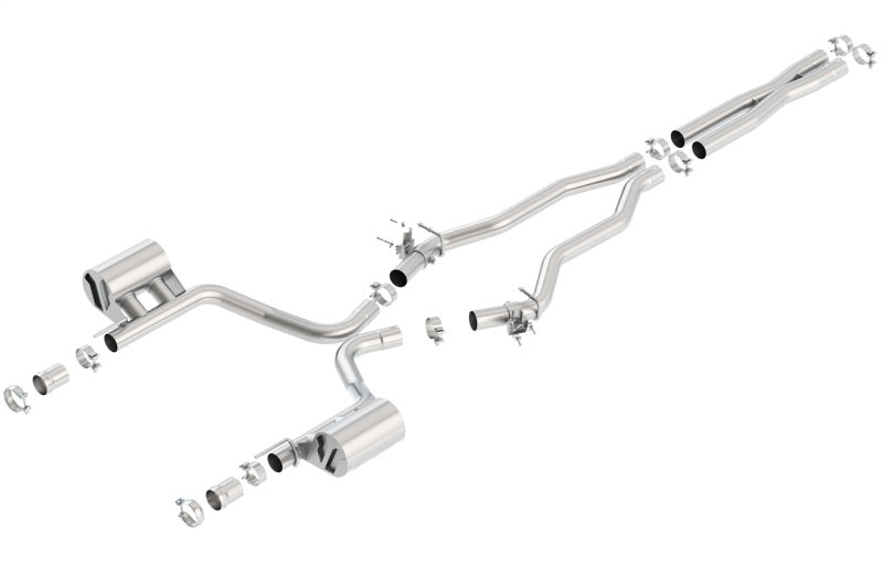 Borla 15-16 Dodge Charger SRT 392 6.4L No Tip Single Split Rear Exit ATAK w/ Valves Exhaust Borla Catback  AXOPROS