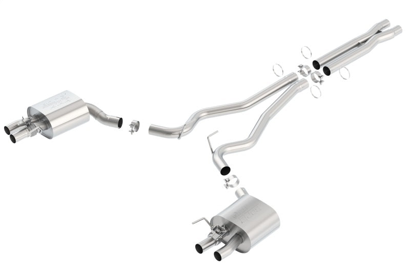 Borla 15-16 Ford Mustang Shelby GT350 5.2L ATAK Cat Back Exhaust (Uses Factory Valence) Borla Catback  AXOPROS