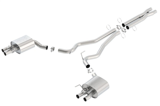 Borla 15-16 Ford Mustang Shelby GT350 5.2L ATAK Cat Back Exhaust (Uses Factory Valence) Borla Catback  AXOPROS