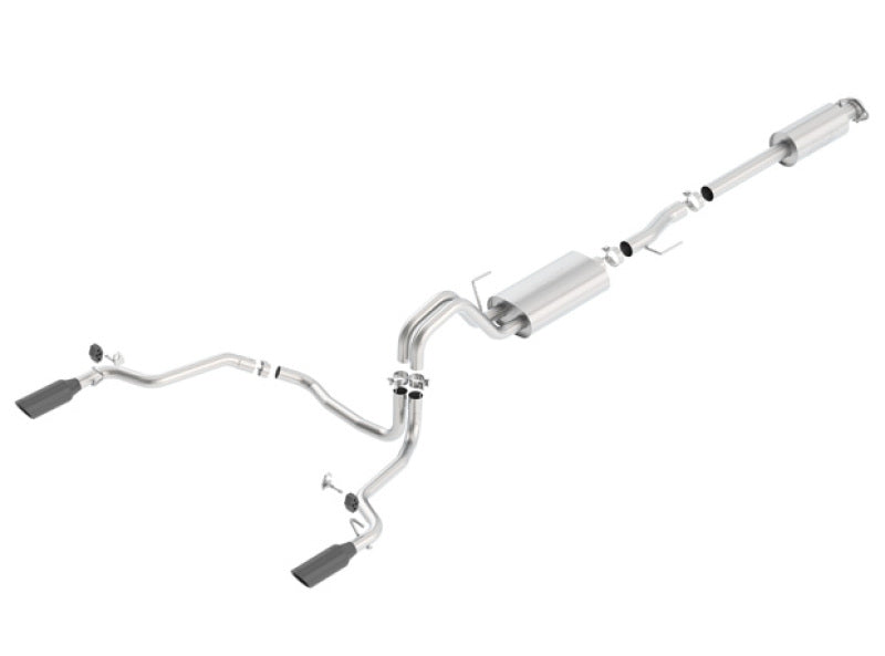 Borla 15-17 F-150 2.7/3.5L V6 EcoBoost / 5.0L V8 Black Chrome Cat-Back Touring Exhaust Borla Catback  AXOPROS
