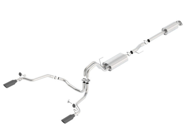 Borla 15-17 F-150 2.7/3.5L V6 EcoBoost / 5.0L V8 Black Chrome Cat-Back Touring Exhaust Borla Catback  AXOPROS